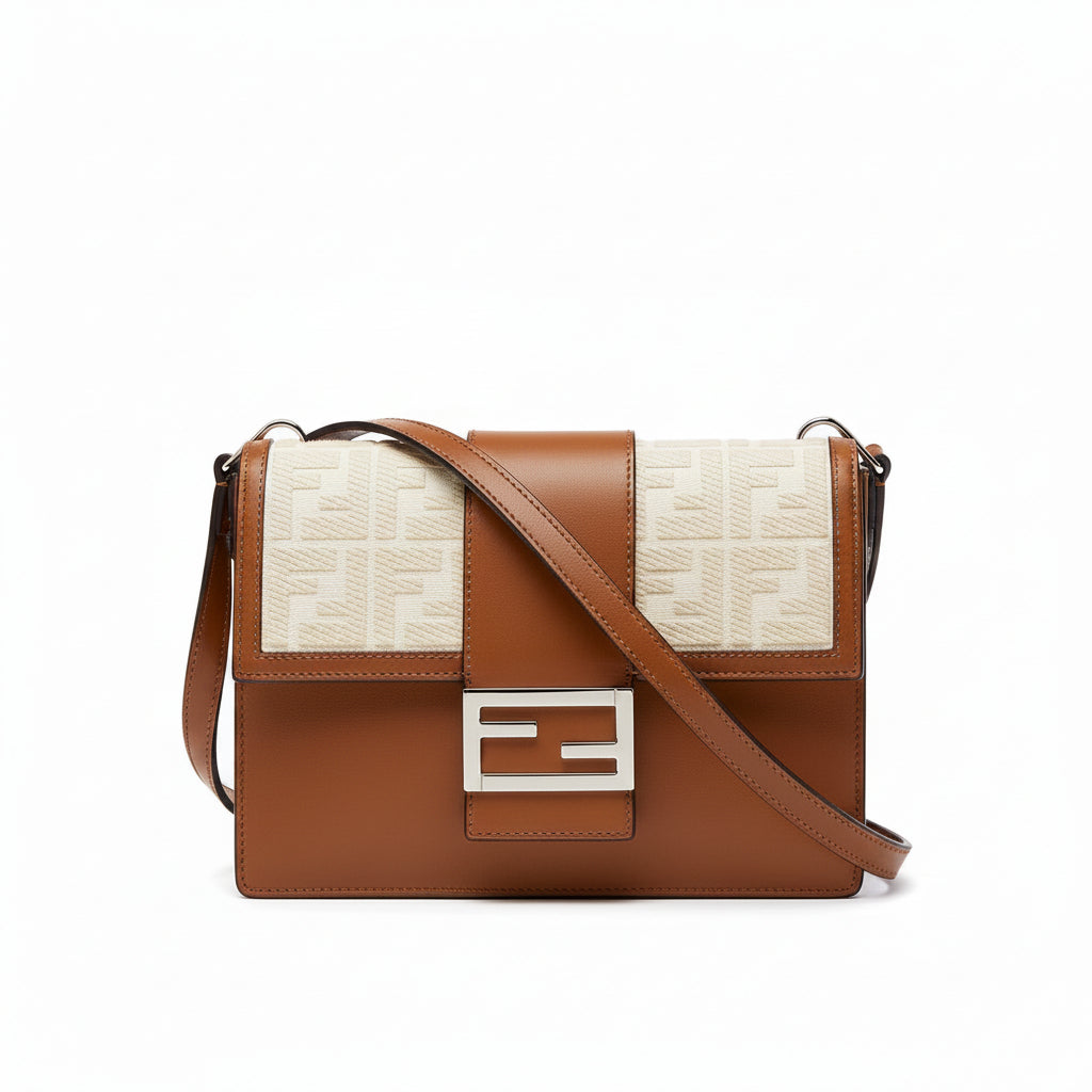Fendi Zucca Flat Baguette