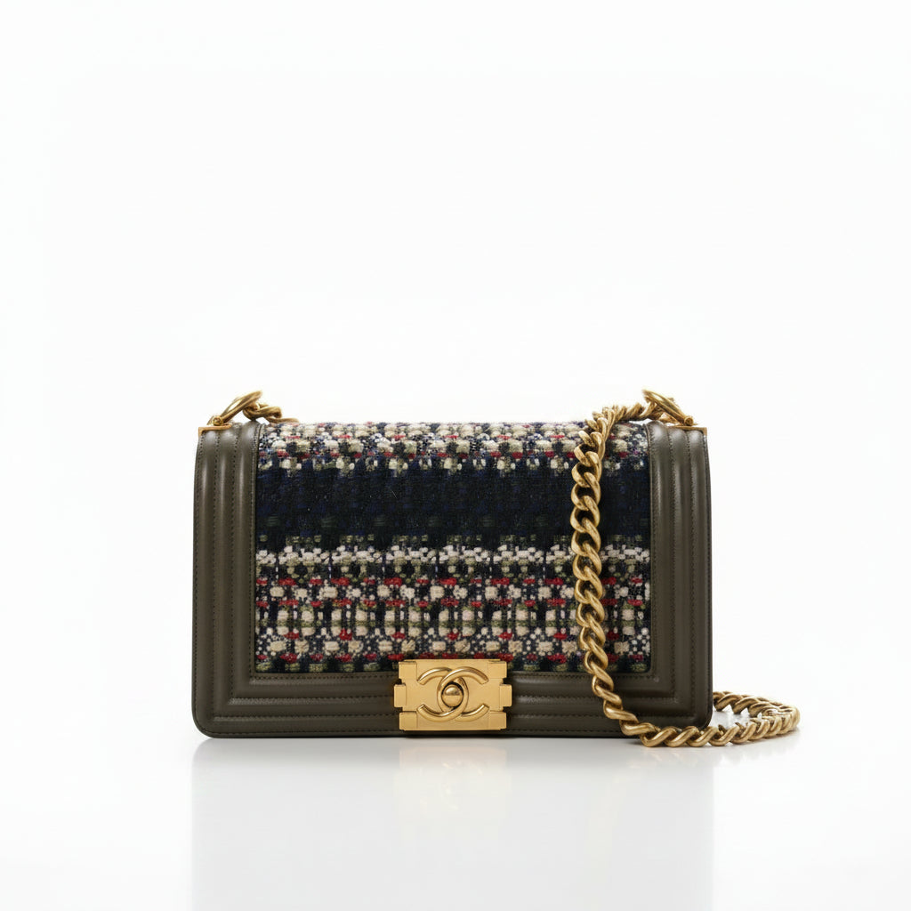 Chanel Tweed Boy Bag