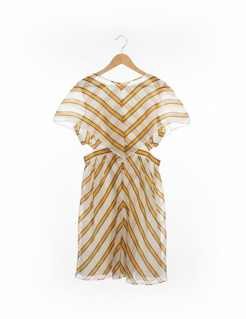 Fendi Dress 10 Yellow Stripes