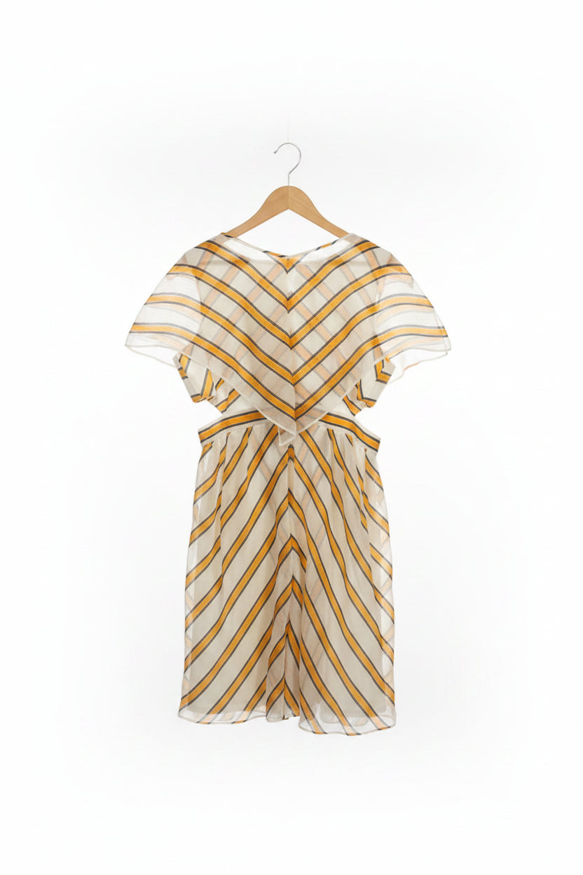 Fendi Dress 10 Yellow Stripes
