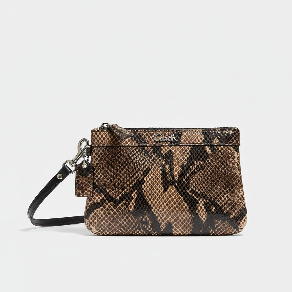 Coach Pouch Small Snake Pattern