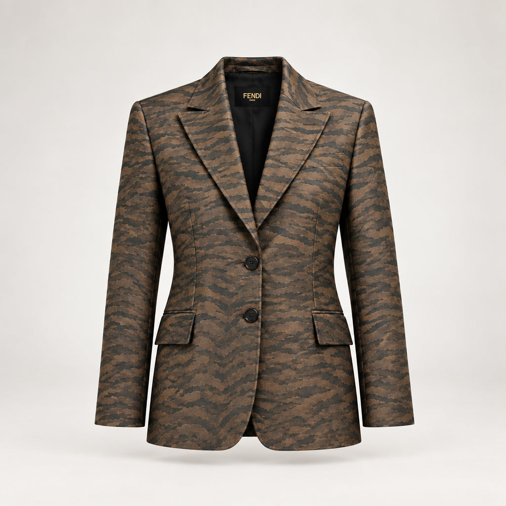 Fendi Blazer 40 Tiger Print