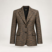 Fendi Blazer 40 Tiger Print
