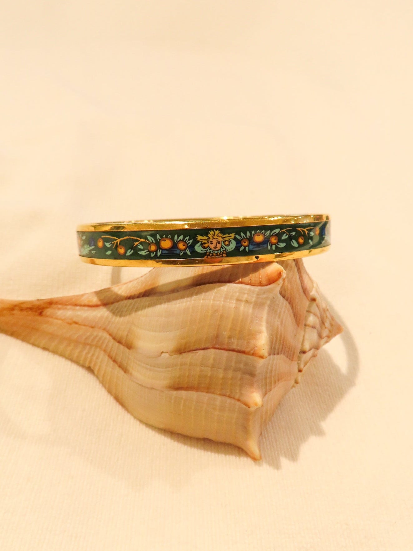 Hermès Fruits and Goddess Bangle