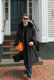Black Coat with Fur Lining