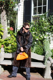 Black Coat with Fur Lining