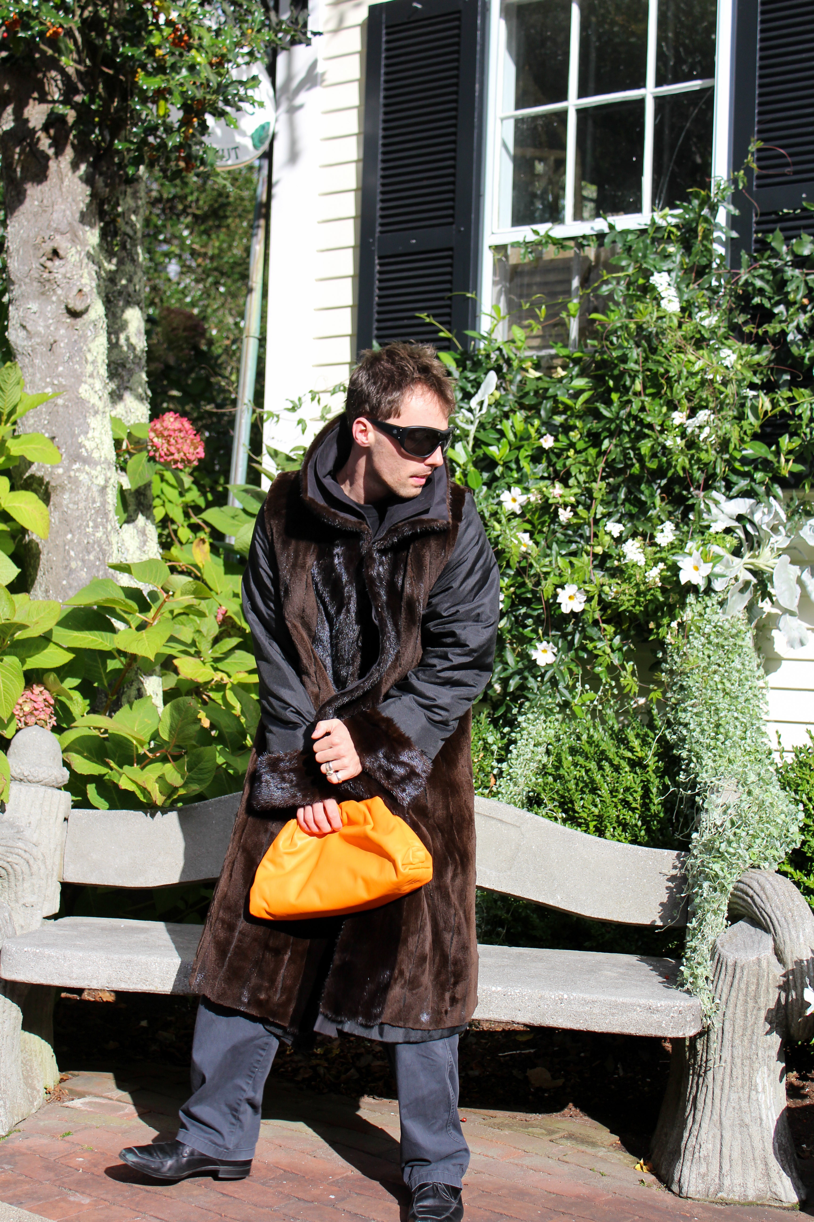Black Coat with Fur Lining