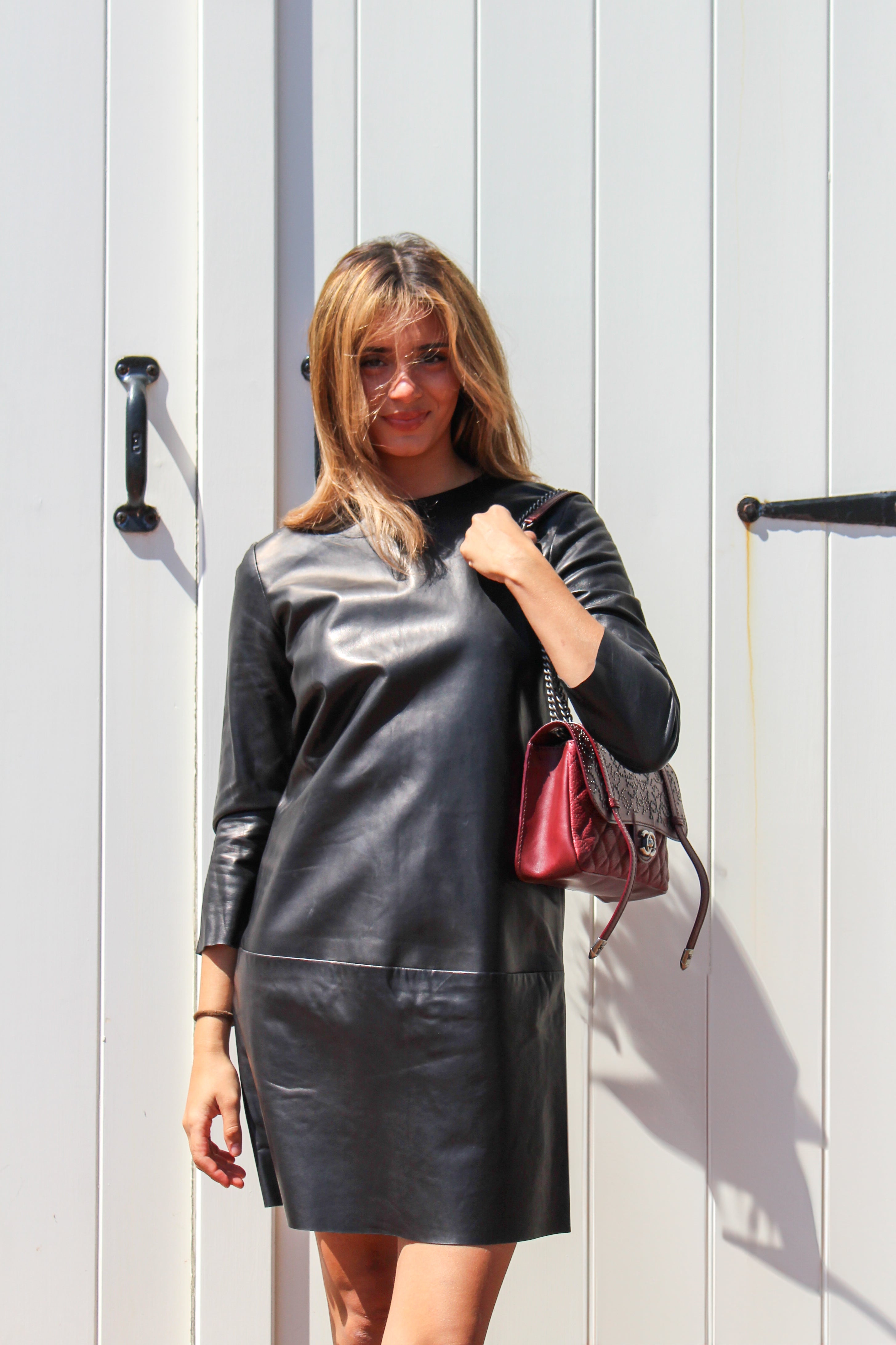 The Row Leather Dress