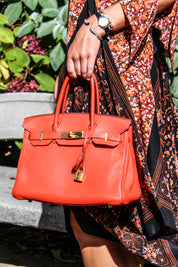 Hermès Clemence Birkin Retourne 30