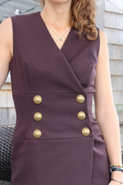 Balmain Dress 38 Brown