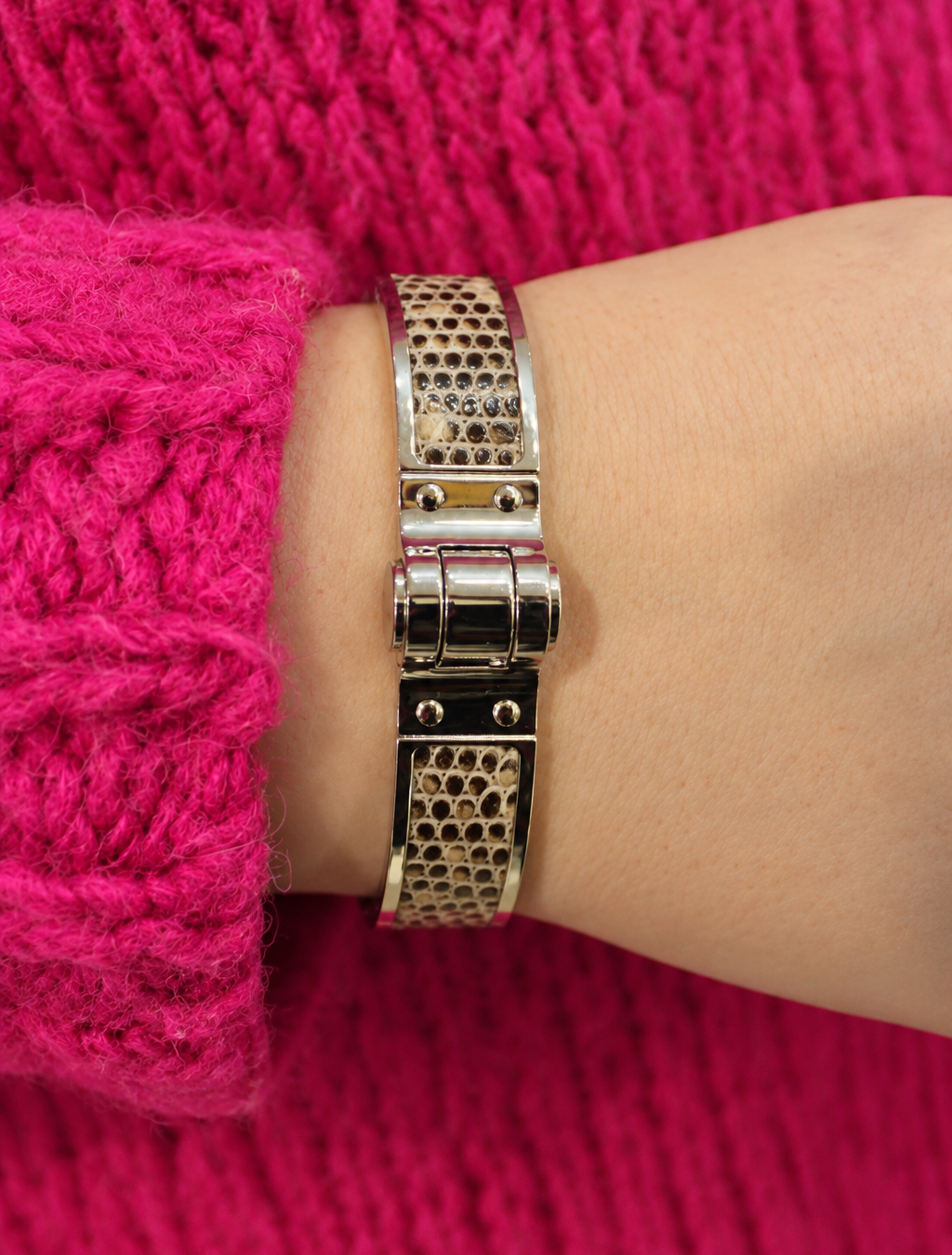 Hermès Charniere Lizard Bracelet